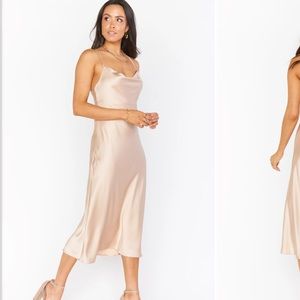 Champagne Midi Dress